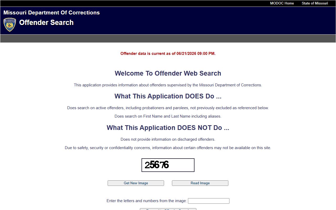 Miller County criminal court records Missouri Department of Corrections offender search