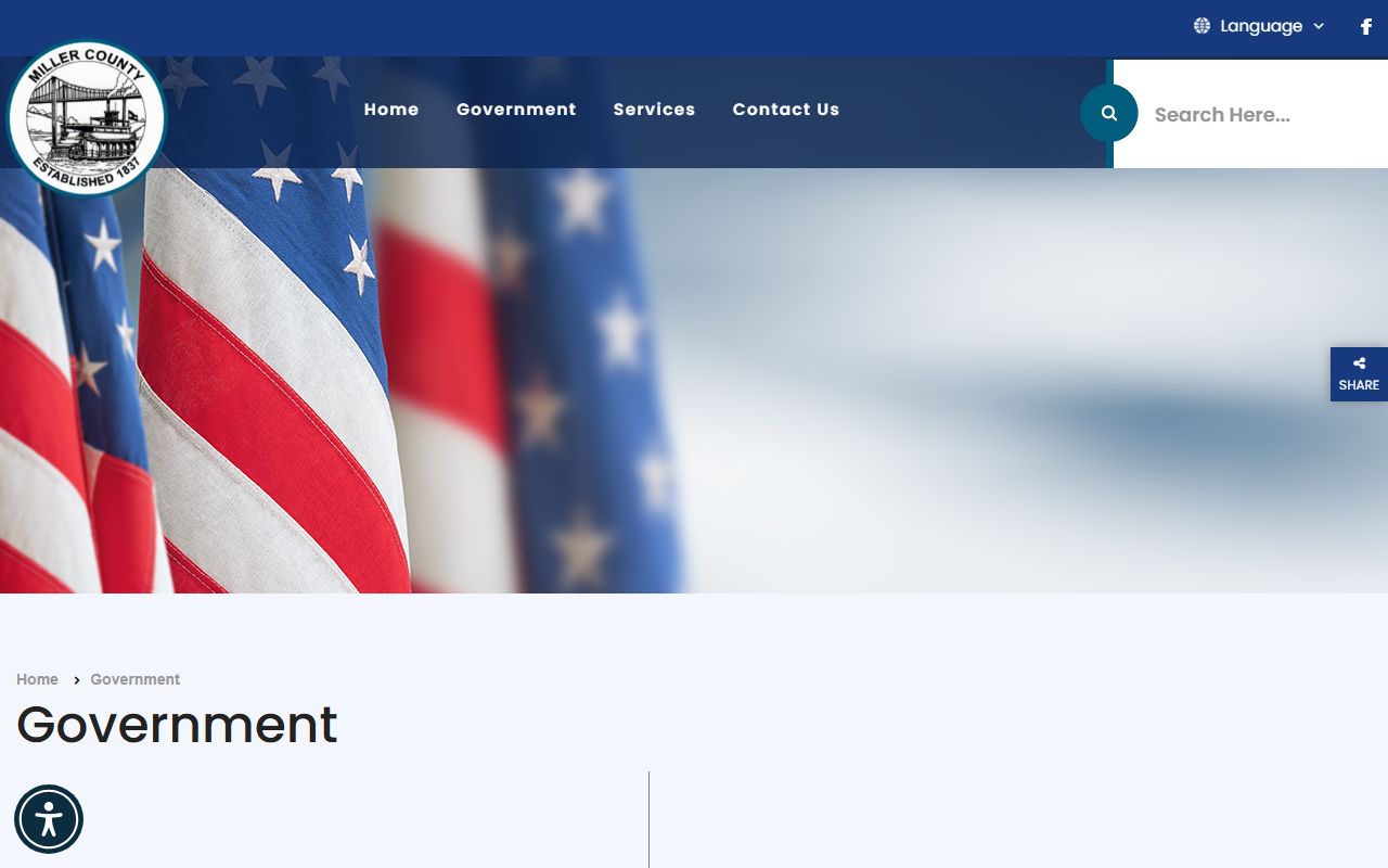 Miller County court records government officials page