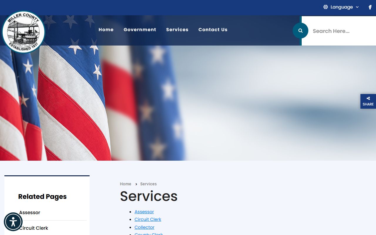 Miller County court records services index