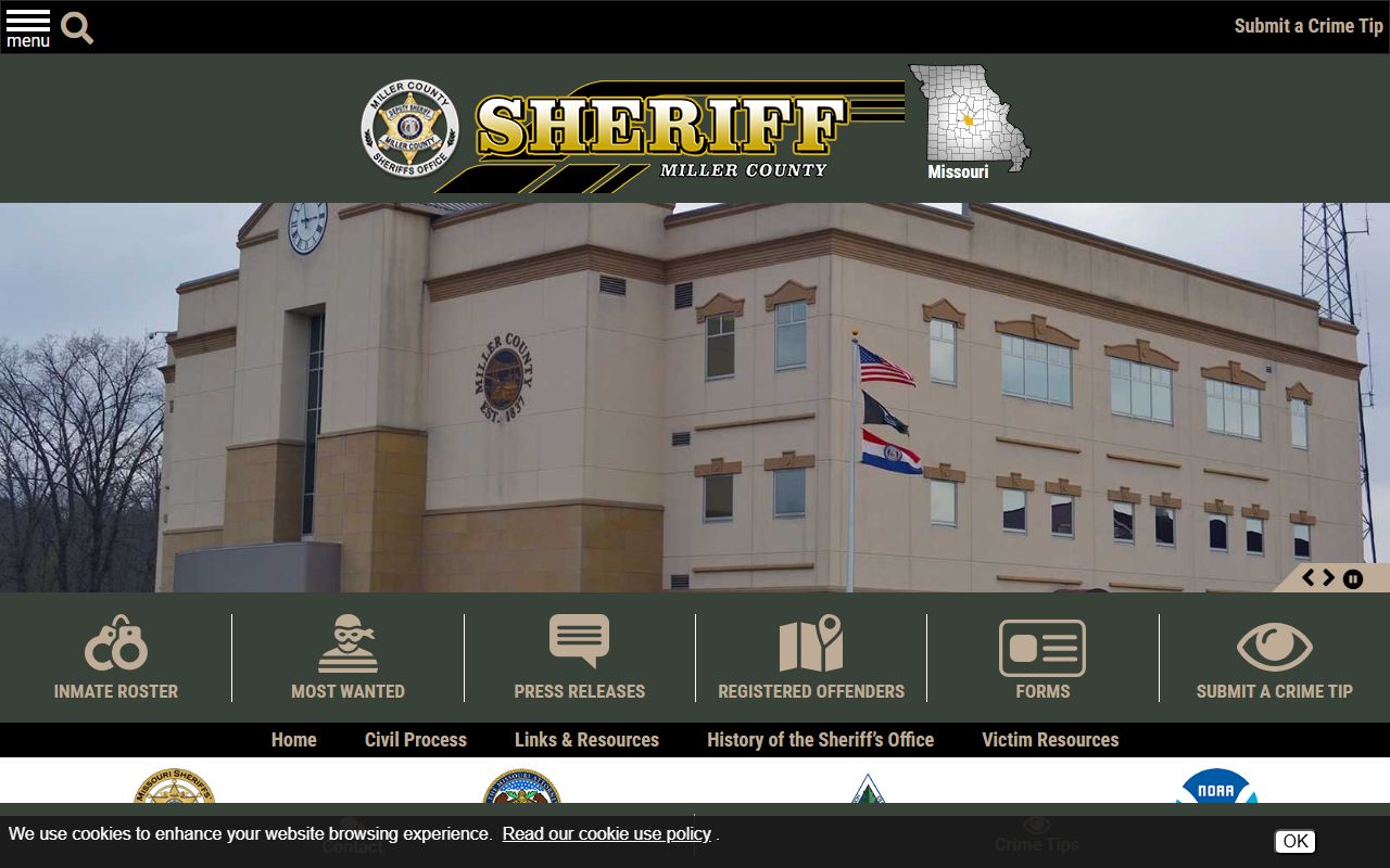 Miller County court records sheriff office homepage